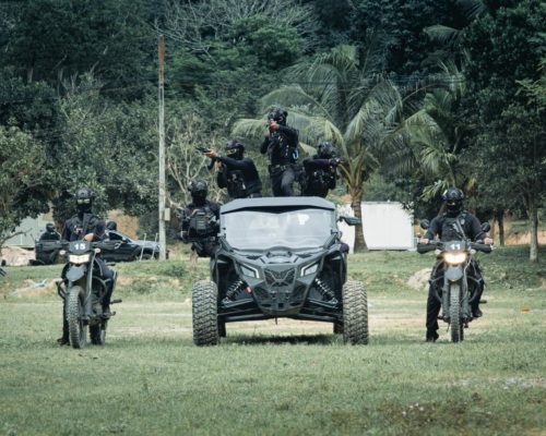 Black military Strike-X4 and team